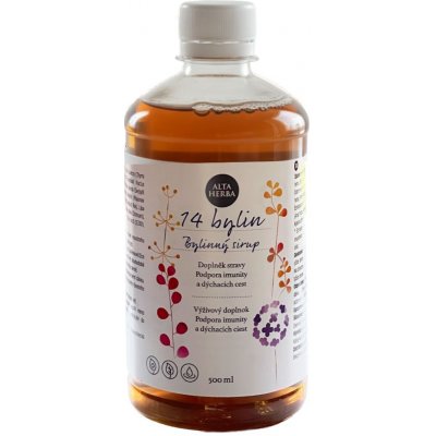 AltaHerba Bylinný sirup ze 14 bylin 500 ml – Hledejceny.cz
