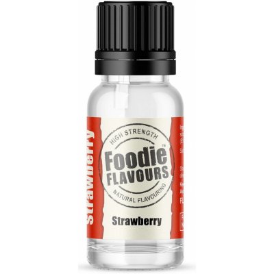 Foodie Flavours Přírodní koncentrované aroma 15 ml jahoda – Hledejceny.cz