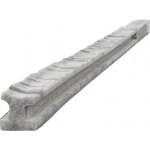 Betonový sloupek průběžný na 2,0 m plot (275 cm) vzorovaný (cena za 1 ks) - Grafit – Hledejceny.cz