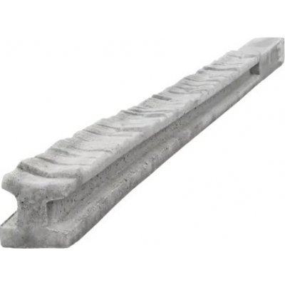 Betonový sloupek průběžný na 2,0 m plot (275 cm) vzorovaný (cena za 1 ks) - Grafit – Hledejceny.cz