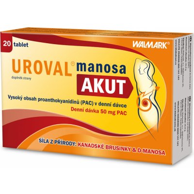 Walmark Uroval Manosa Akut 20 tablet