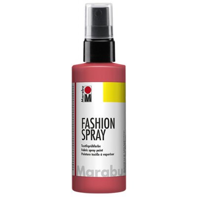 Barva na textil ve spreji Marabu Fashion-Spray 100 ml růžovo červená plameňáková 212