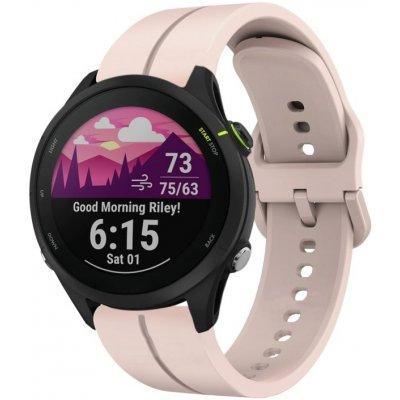 VSECHNONAMOBIL 87041 SILICONE Vyměnitelný řemínek pro Garmin Forerunner 255 Music světle růžový – Zboží Živě