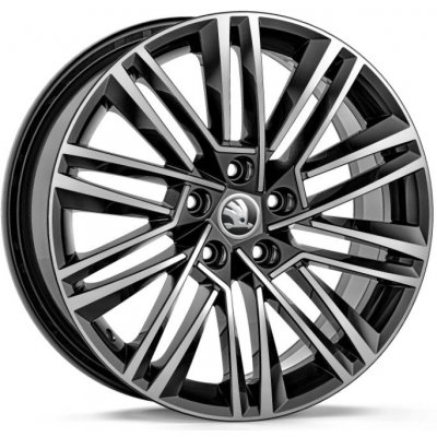 Škoda Luxon 7,5x18 5x112 ET48 black metallic – Zboží Mobilmania