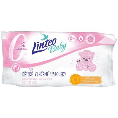 Linteo Baby Soft & Cream vlhčené ubrousky 24 ks – Zbozi.Blesk.cz