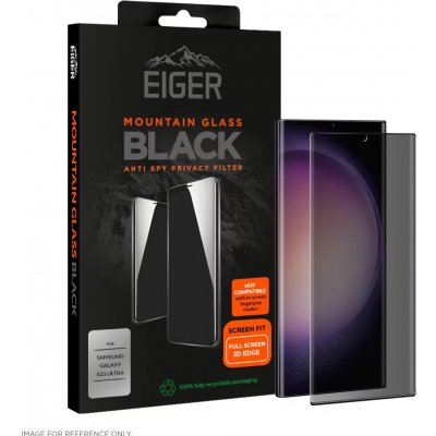 Eiger Mountain Black Privacy 3D Screen Protector Samsung Galaxy S23 Ultra in Black EGMSP00241 – Hledejceny.cz