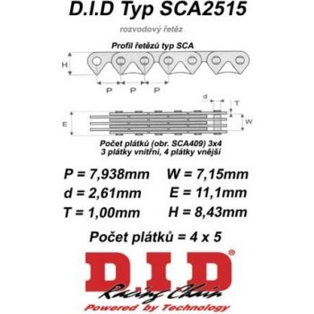 D.I.D Řetěz SC 2515 118