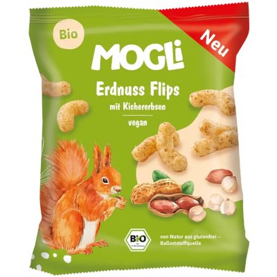 MOGLI Bio arašídové křupky 3r+ 30 g – Zboží Dáma
