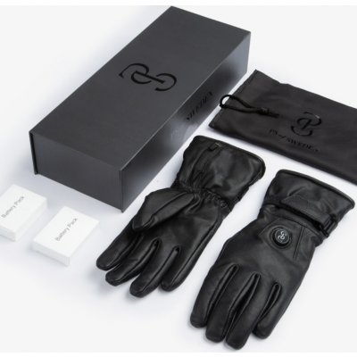 PS of Sweden PS of Sweden Rukavice jezdecké kožené s integrovaným vyhříváním černé – Zboží Dáma