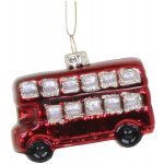 Červená skleněná vánoční ozdoba autobus 6*3*5 cm Chic Antique – Hledejceny.cz
