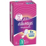 Always Platinum Normal Velikost 1 hygienické vložky s křidélky 30 ks – Zboží Mobilmania