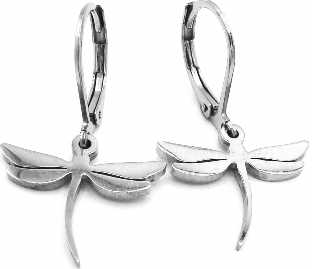 Steel Jewelry náušnice chirurgická ocel vážky