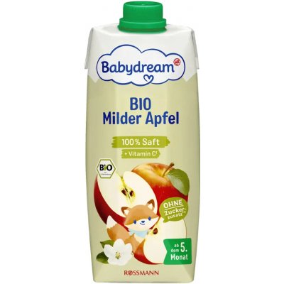 Babydream BIO 100% jablečná šťáva s vitaminem C 500 ml – Zboží Dáma