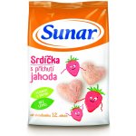 SUNÁREK Dětský snack jahodová srdíčka 50 g – Zbozi.Blesk.cz