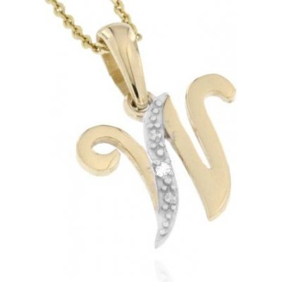 Zlatnictví U Kostela Zlaté přívěsky písmenka abecedy s diamantem 4482x24159840 – Hledejceny.cz