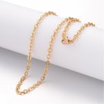 Řetízek z nerezové oceli - zlatý - 50 cm x 2 mm - 1 ks – Hledejceny.cz