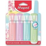 Maped Fluo Peps Pastel zvýrazňovač 4ks – Zboží Dáma
