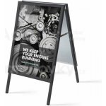 ACCEPT reklamní áčko A1 (profil 32 mm, černá) - ostré rohy – Zboží Živě