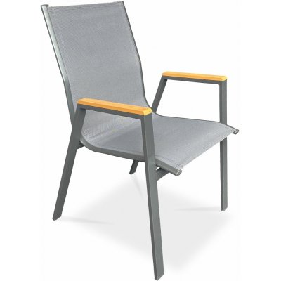 Autronic Zahradní židle METRA šedá – Hledejceny.cz