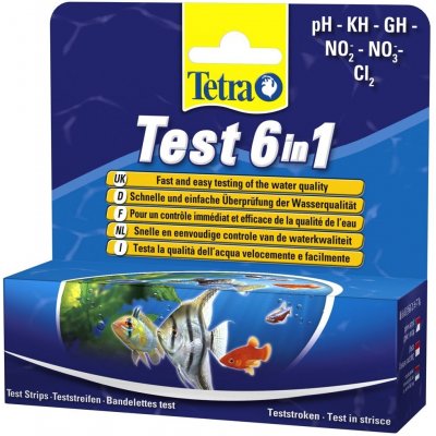 TetraTest 6v1 proužky k testu vody 2x25 ks