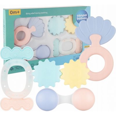 Canpol babies Sada chrastítek a kousátek v dárkové krabičce – Zboží Dáma