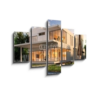Obraz 5D pětidílný - 150 x 100 cm - The dream house Dům snů