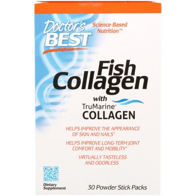 Doctor's Best Fish Collagen rybí kolagen 30 sáčků – Hledejceny.cz