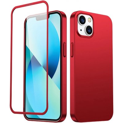 Joyroom 360 Full Case zadní a přední kryt pro iPhone 13 + tvrzené sklo červený JR-BP927 red 6941237161574 – Zboží Živě