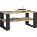 Ak furniture DOMI II dub artisan / černý – Zboží Dáma