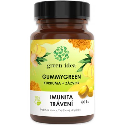 Green idea Kurkuma + zázvor GummyGreen 60 ks – Hledejceny.cz