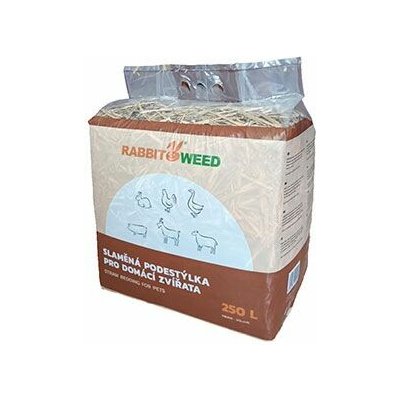 Podestýlka slaměná pro koně a zvířata RabbitWeed 250l – Zboží Dáma