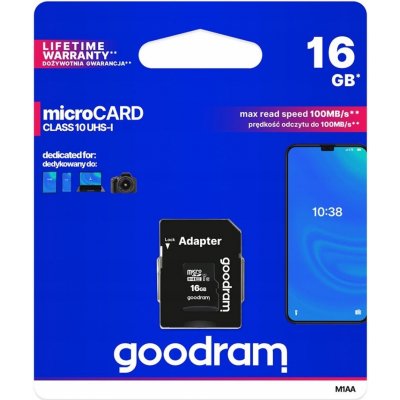 Goodram microSD 16 GB UHS-I M1AA-0160R11 – Zbozi.Blesk.cz