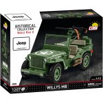 COBI 2805 World War II Americký ozbrojený terénní automobil Jeep Willys MB – Zboží Dáma