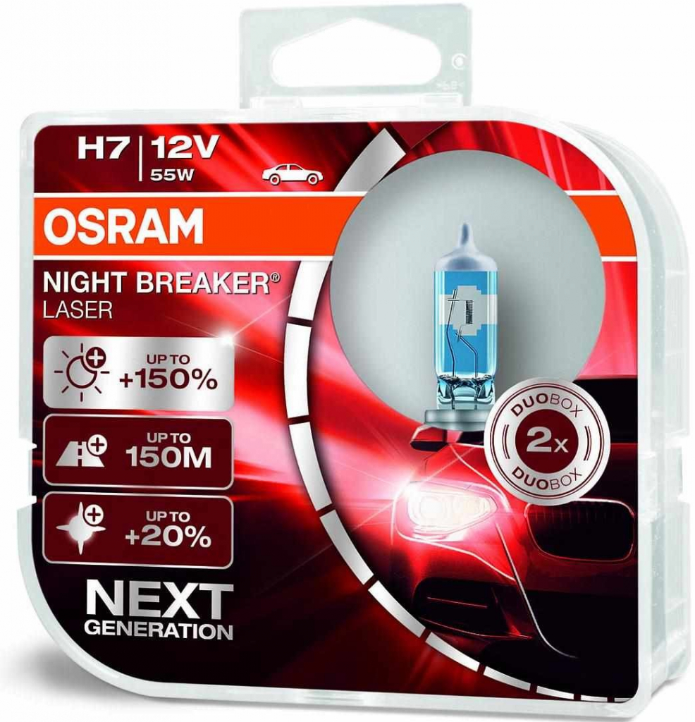 Recenze Osram Night Breaker Laser 64210NBL-HCB H7 PX26d 12V 55W