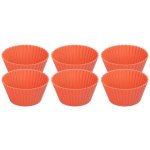 MagicHome Forma na cupcake silikon červená set 6 ks 6,5x6,5x3 cm – Zbozi.Blesk.cz