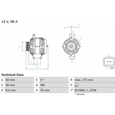 generátor BOSCH 0 986 041 850 | Zboží Auto
