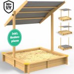 FurnigO Pískoviště se stříškou 120x120x120cm – Zboží Dáma