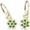 Náušnice Cutie Jewellery dětské zlaté C2746Z-Green