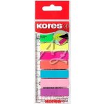 Kores samolepicí záložky 45x12mm/8x25ks Strips "na pravítku" – Hledejceny.cz