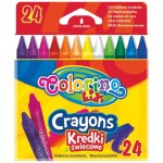 COLORINO Voskovky kulaté sada 24 barev – Zboží Dáma