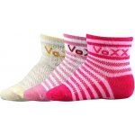 VoXX ponožky Fredíček mix pruhy 3 páry růžová – Hledejceny.cz