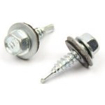 Střešní šroub + EPDM 4,8 x 28 ZB red.vrták samovrtný / balení 250 ks – Sleviste.cz