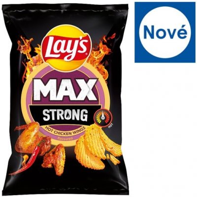 Lay's Max Strong smažené bramborové lupínky s pikantní příchutí 120 g – Zboží Dáma