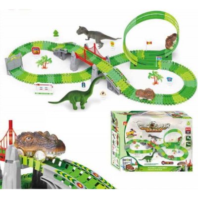CAB Toys Dinosaur Track Dino dráha 191 prvků autodráha pro děti CAB Toys – Zboží Mobilmania