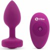 Anální kolík b-Vibe Vibrating Jewel Plug S/M