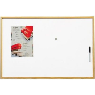 American Classic Magnetická tabule 90 x 60 cm s lakovaným povrchem v dřevěném rámu - DI-BSTCO6090W – Zboží Mobilmania