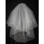 Svatební závoj overlock 75 cm – Zboží Dáma