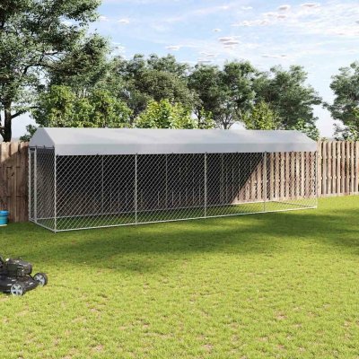 vidaXL Venkovní psí kotec se střechou 760 x 190 x 225 cm – Sleviste.cz
