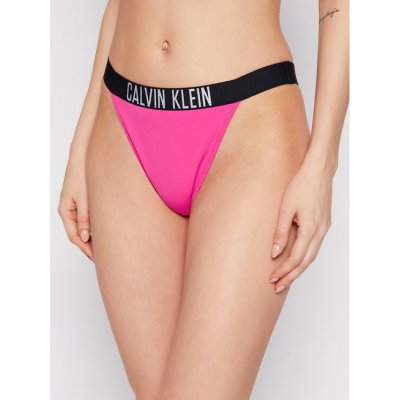 Calvin Klein spodní díl HIGH RISE TANGA fialová – Zboží Mobilmania
