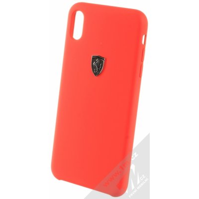 Pouzdro Ferrari Heritage Silicone Apple iPhone XS Max FEOSIHCI65RE červené